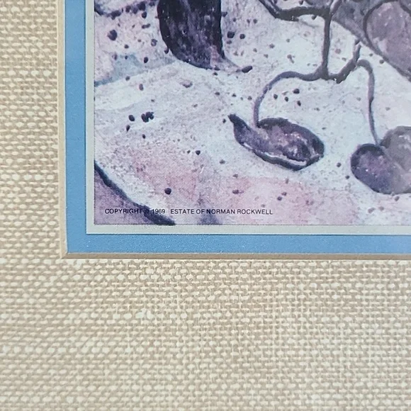 1969 Vintage Spring Flowers Original Frame Excellent Condition Norman Rockwell - Picture 2 of 7